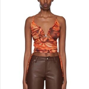 Misbhv Corset Tie-Dye Crop Top XS